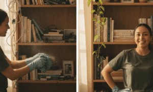Bring neglected shelves back to life with simple styling and cleaning hacks