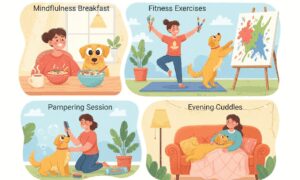 Fun ways I include Luna (my dog) in my daily wellness routine