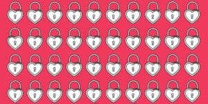 Only 7% can beat this: find the odd heart lock in under 5 seconds - can you spot the odd one out challenge?