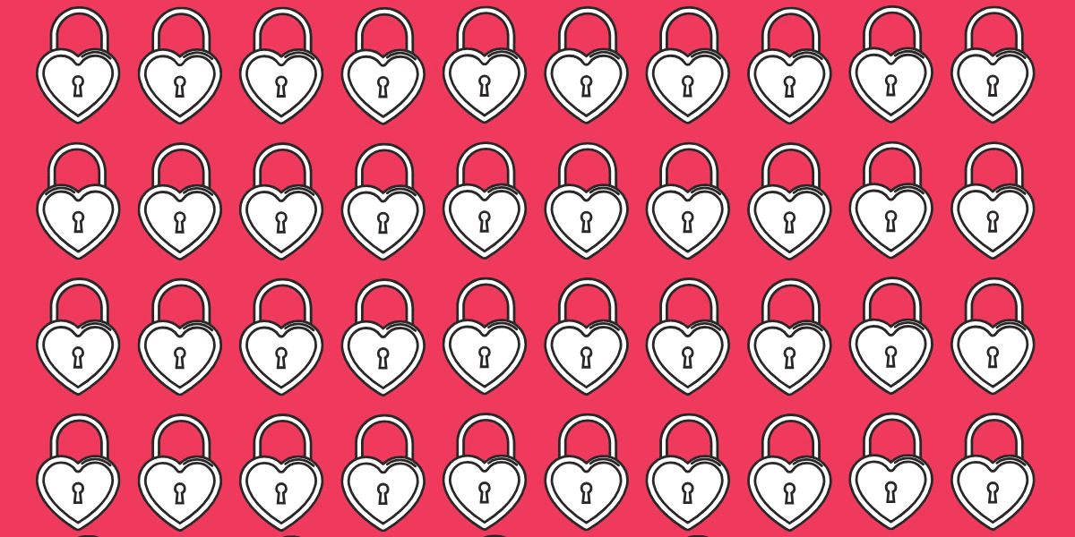 Only 7% can beat this: find the odd heart lock in under 5 seconds - can you spot the odd one out challenge?