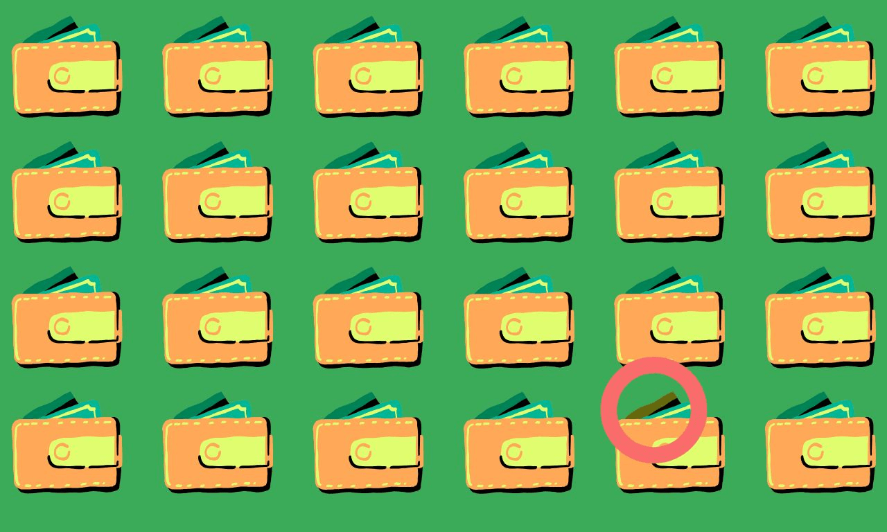 Only 3% can triumph: find the odd one out challenge in under 9 seconds - can you spot the unique wallet before time runs out?