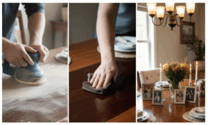 Make your old wooden dining table shine like new with simple tricks