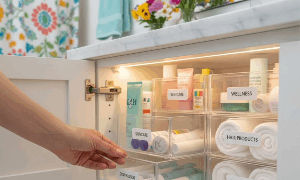 How to organize under the bathroom sink so it actually works
